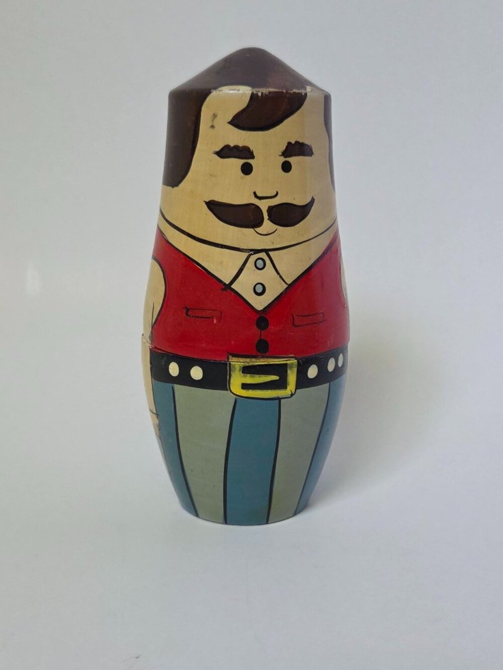 Vintage 1988 Lillian Vernon Wooden Family Nesting Doll Set